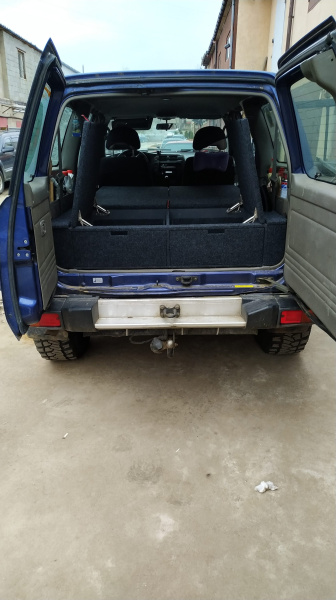 Органайзер в багажник для Nissan Patrol Y61 (2 выдв.ящика+спальник)