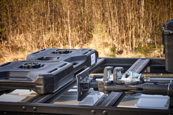 Багажник экспедиционный (платформа) алюминиевый РИФ 1150x2080 мм для Mitsubishi Pajero IV