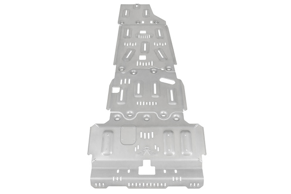 Защита Falcon радиатора, картера, РК, КПП для Toyota Land Cruiser Prado 250, (2.8T дизель), алюминий 8 мм