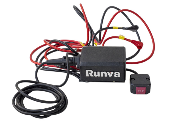 Лебёдка электрическая 12V Runva EWT4500ASR 2041 кг (синтетический трос)