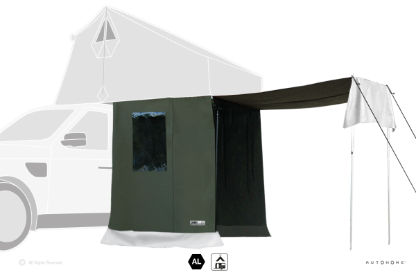 3 Тамбур к палатке AUTOHOME OVERZONE SMALL STANDARD, тент песочный, высота 220 мм