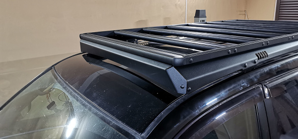 Багажник экспедиционный (платформа) алюминиевый РИФ 1150x2080 мм для TLС Prado 120 (с крепежом)