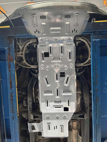 Защита Falcon радиатора, картера, РК, КПП для Dodge RAM 1500 2022-2024, алюм. 8 мм