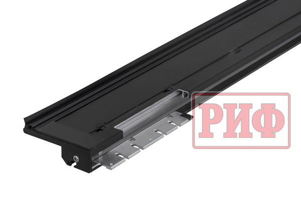 Крышка кузова РИФ для Dongfeng DF6, роллета раздвижная 1511х1570 мм, алюминиевая, черная