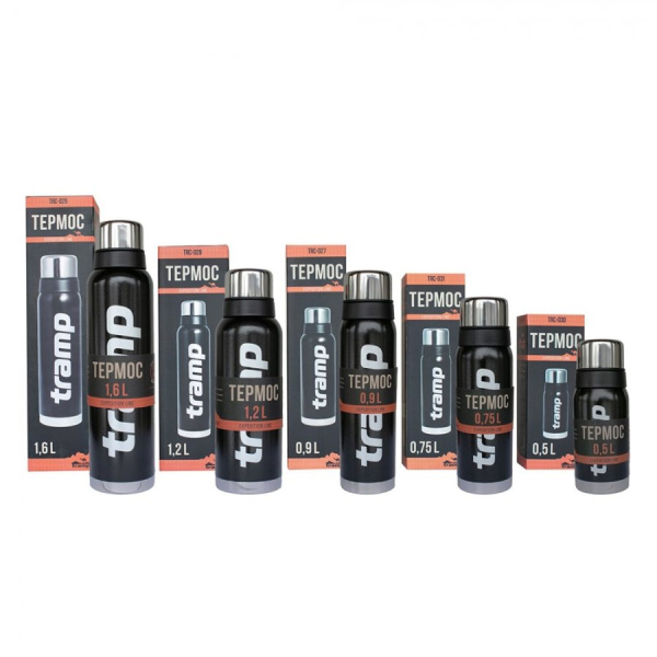 4 Термос TRAMP Expedition line 0.9 л., Черный