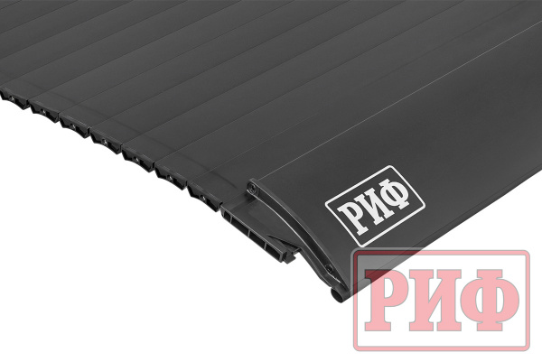 Крышка кузова РИФ для Changan Hunter Plus, роллета раздвижная с электропр. 1650х1666 мм, алюм. черн.
