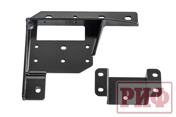 Бампер РИФ силовой передний Mitsubishi Pajero Sport 2015-2020 под доп. фары, с защитной дугой