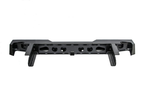 Бампер РИФ силовой задний Nissan NP300 2010+ (кузов 1500 мм) с квадратом под фаркоп и фонарями