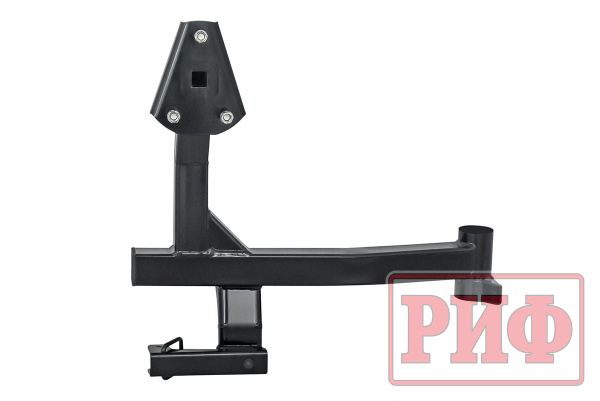 Бампер РИФ силовой задний Toyota Land Cruiser 76 2007+ с квадратом под фаркоп, калиткой и фонарями