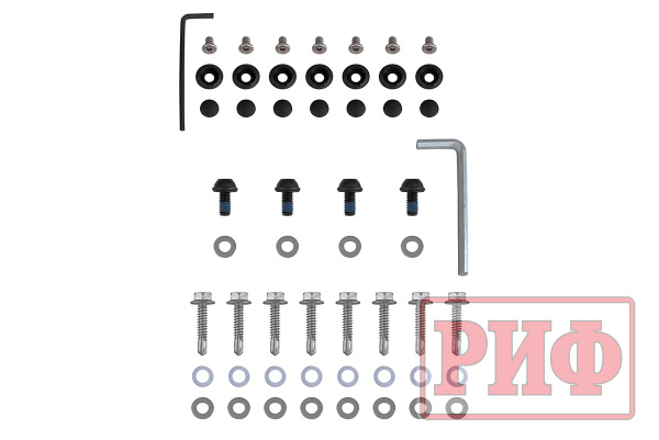 Крышка кузова РИФ для Dongfeng DF6, роллета раздвижная с электроприв. 1511х1570 мм, алюм., черная