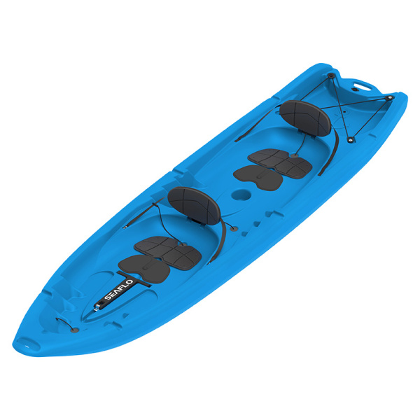 Каяк SEAFLO Explorer XL семейный 2+2, 11,2 (340 см), тип Sit-On-Top, синий.
