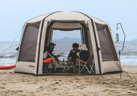 Палатка-шатер Naturehike, надувной каркас, золотистый