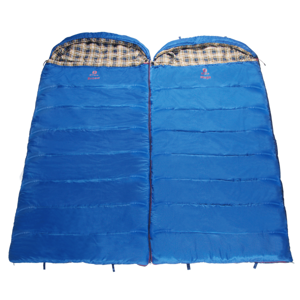 4 Мешок спальный BTrace Duvet (Правый, Серый/Синий), (ТК: 0C)