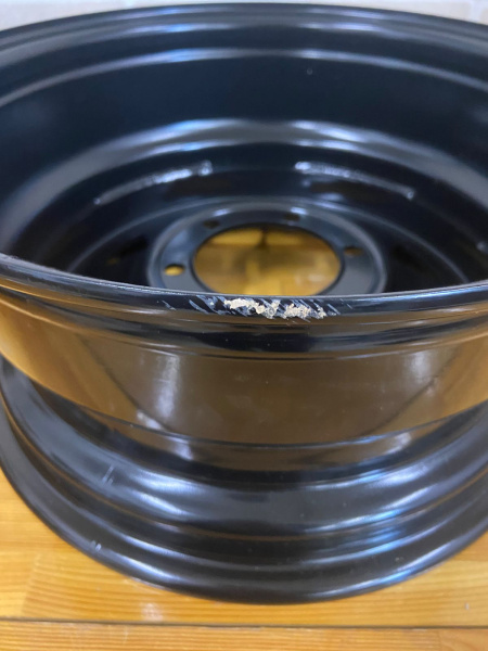 Диск усиленный Тойота Ниссан стальной черный 6x139,7 7xR16 d110 ET+30 (треуг. мелкий)(уценка)