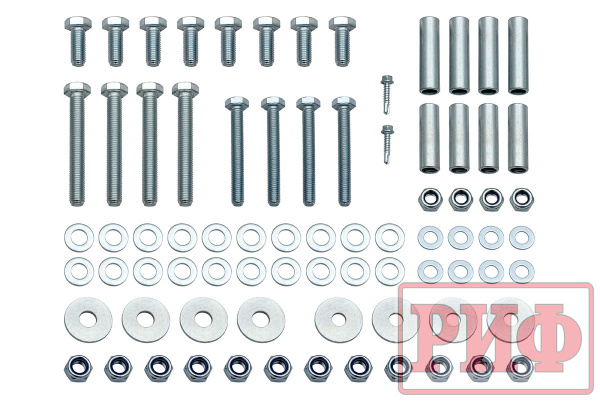 Бампер РИФ силовой задний Renault Duster 2015-2020 c квадратом под фаркоп, калиткой, подсветкой ном.