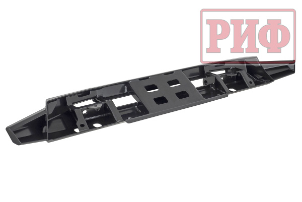 Бампер РИФ силовой передний/защита штатного бампера Mitsubishi Pajero Sport 2015-2020 с защитой радиатора