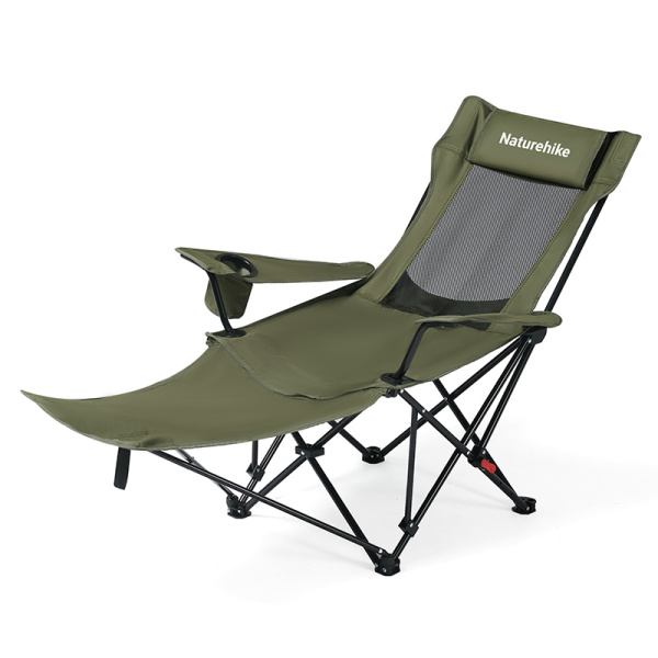 Кресло туристическое Naturehike Nightfall T05, 147х78,5х82 / 89 см, складное, до 150 кг. зеленое