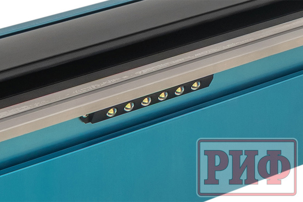 Крышка кузова РИФ для Dongfeng DF6, роллета раздвижная с электроприводом 1511х1570 мм, алюминиевая, черная