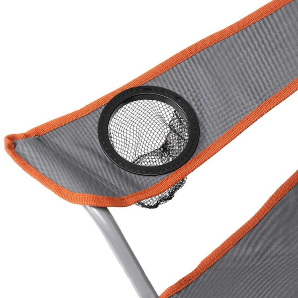 Кресло NISUS складное, до 100 кг., серое