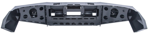 Бампер РИФ силовой передний Toyota Hilux 2012-2014 с доп. фарами и защитой бачка омывателя