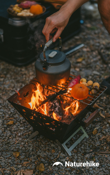 Чайник Naturehike туристический, 1,4 л., алюминий, серый