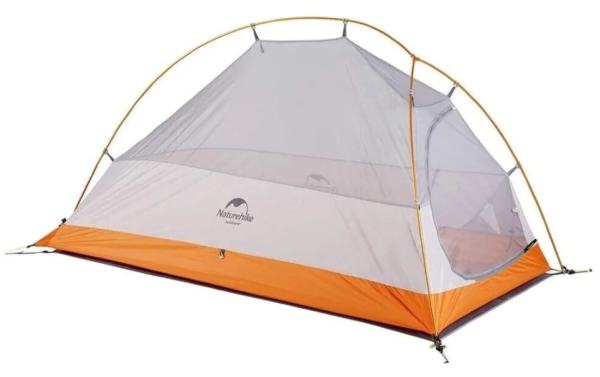 Палатка Naturehike Cloud Up 1-местная, алюминиевый каркас, сверхлегкая, оранжевая