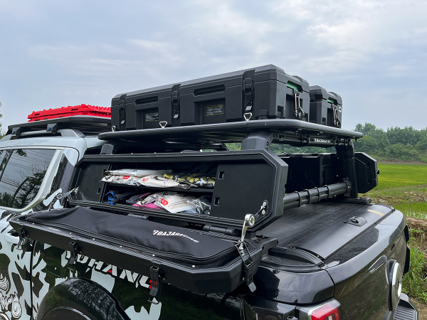 Силовой каркас-кунг Baja Racing (тип А) с 2-мя большими рыбацкими ящиками Ford F-150, Toyota Tundra