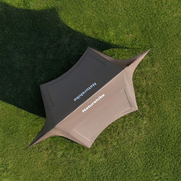 Тент кемпинговый Naturehike Cloud Skies (Yunxiao) 860 8,6х4,6 м., коричневый, блэкаут