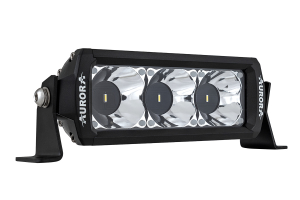 Светодиодная фара дальнего света AURORA 152 мм 45W с RGB подсветкой