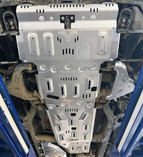 Защита Falcon радиатора, картера, РК, КПП для Toyota Land Cruiser Prado 250, 2024+, алюм. 8 мм