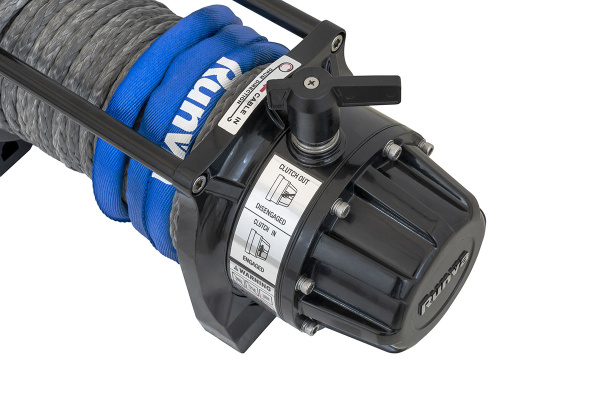 Лебёдка автомобильная электрическая 12V Runva EWB9500USR 4350 кг влагозащищенная, синтетический трос