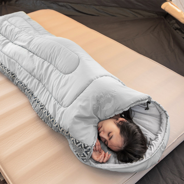 3 Мешок спальный Naturehike Envelope Down L 250 , (190+30)x75 см, (правый) (ТК: +9C), серый