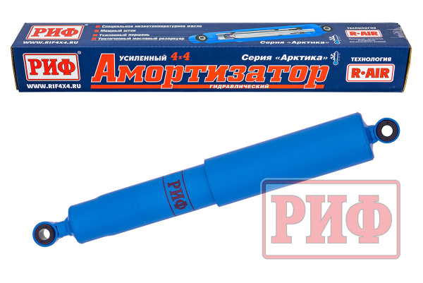 Амортизатор усиленный РИФ "Арктика" задний Mitsubishi L200 2015-2023, Fiat Fullback штатный и лифт 0-40 мм