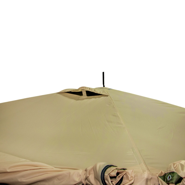 Шатер "СЛЕДОПЫТ" быстросборный, 6 стен, 3,35х3,85 м, h-2,25 м, S по полу 9,3 кв.м ОЛИВА