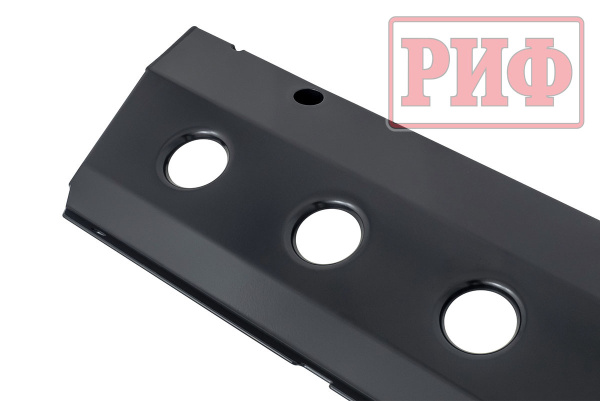 Бампер РИФ силовой передний Renault Duster 2021+ с квадратом под фаркоп и защитой радиатора