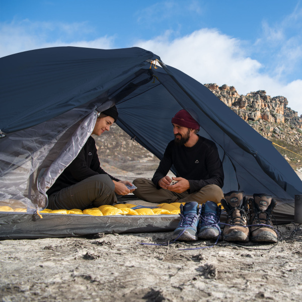 Палатка Naturehike Mongar Base 2-местная, алюминиевый каркас, сверхлегкая, ярко-синяя