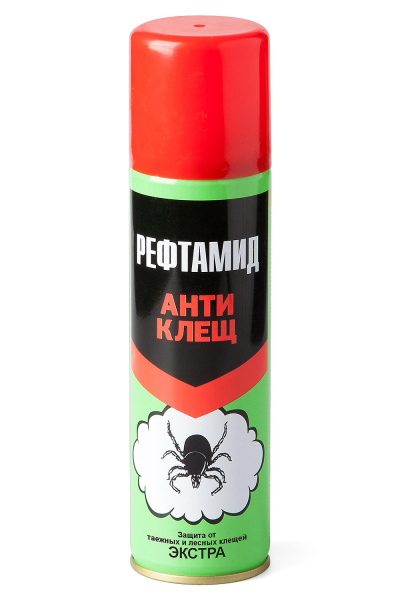 Репеллент акарицид "Рефтамид Экстра Антиклещ" 145 мл.