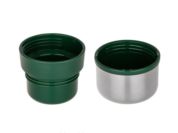 Термос ТОНАР 1000ML с ситечком зеленый (2 крышки-кружки)