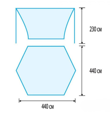 Тент Tramp Lite Tent blue, синий
