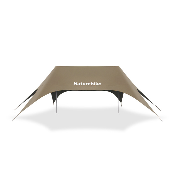 Тент кемпинговый Naturehike Cloud Skies (Yunxiao) 960 9.6х4,85 м., коричневый, блэкаут