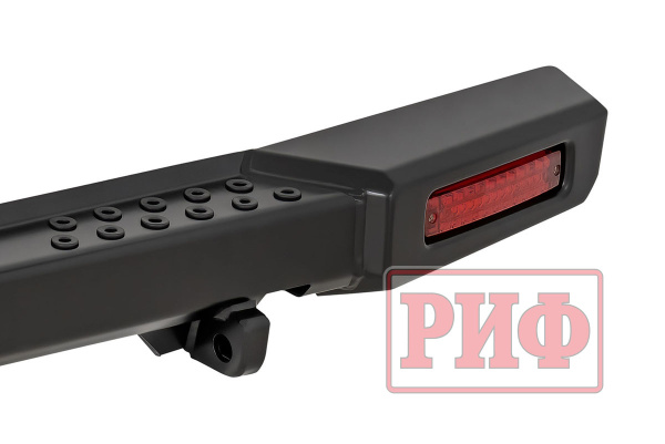 Бампер РИФ силовой задний УАЗ Буханка с фонарями, возмож. уст. фаркопа, лифт 65 мм