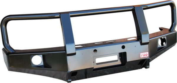 Бампер РИФ передний NIssan Navara D40 с доп. фарами