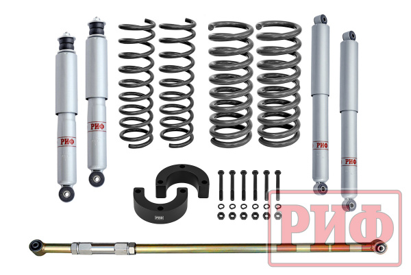 Лифт-комплект РИФ газовый ВАЗ Нива 2121, 21213 лифт 50 мм +50-100 кг