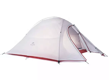 Палатка Naturehike Cloud Up Si 2-местная, алюминиевый каркас, сверхлегкая, серо-красная (уценка)